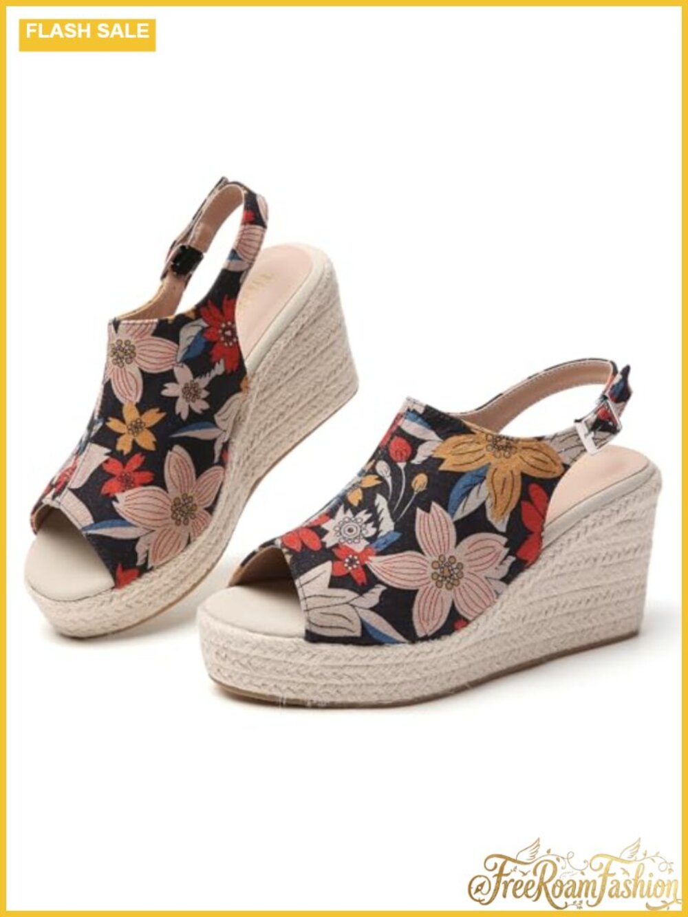Women's Comfort Wedge Espadrilles Sandals Memory Foam Cushioned Summer